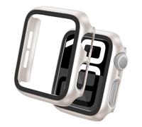 Tuocal 2 Pack Hard PC Case with Screen Protector Compatible with iWatch Series 10 42mm, 360° All-Round Ultra-thin Protector Case for Women Men Thin Glass Screen Anti-Drop Cover for 42mm iWatch