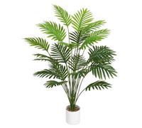Tuocal 28" Artificial Plant Areca Palm Tree Fake Palm Tree in Pot Tall Faux Plant for Outdoor Indoor Home Garden Office Decoration