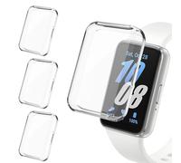Tuocal 3 Pack Case compatible with Samsung Galaxy Fit 3 Screen Protector, TPU Soft Coverage Bumper Cases Scratch Resistant Protective Cover for Samsung Galaxy Fit 3 Clear