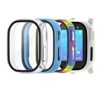 Tuocal 3-Pack Hard PC Case for Xplora X6 Play, Tempered Glass Screen Protector, Scratch-Resistant, All-Round Protection