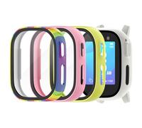 Tuocal 3-Pack Hard PC Case for Xplora X6 Play, Ultra Thin HD Tempered Glass Screen Protector, Scratch-Resistant, All-Round Protection