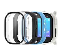 Tuocal 3-Pack Hard PC Case for Xplora X6 Play, Ultra Thin HD Tempered Glass Screen Protector, Scratch-Resistant, All-Round Protection