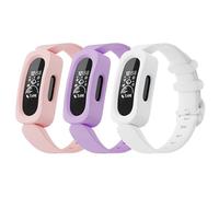 Tuocal 3 Pack Silicone Straps Compatible with Fitbit Ace 3 Strap/Fitbit Inspire 2 Strap for Kids, Cute Pattern Colorful Silicone Sport Adjustable Waterproof Replacement Wristband for Boys Girls