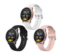 Tuocal 3 Packs 20mm Silicone Strap Compatible with Samsung Galaxy Watch 7/FE/6/5/4 40mm 44mm/Watch 5 Pro 45mm/Galaxy Watch 4 Classic 42mm 46mm for Men and Women, Soft Silicone Sport Straps