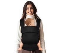 Tuocal Baby Carrier - Ergonomic, Lightweight Baby Sling Carrier with Enhanced Lumbar & Adjustable Head Neck Support, Cotton Infant Carrier for Newborn to Toddler 3-36 Month 8-44lbs, Black