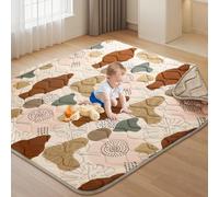 Tuocal Baby Play Mat, 150x180cm Baby Mats for Floor Play Portable Foldable Playpen Thicken Soft Padding Mat Non Slip Baby Crawling Mats Machine Washable Crawling Mat for Babies and Toddlers Infants
