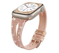 Tuocal Bling Straps Compatible with Apple Watch Strap 38mm 40mm 41mm Women Men, Slim Thin Soft Sport Replacement Strap With Hollow Design for iWatch Series 9 8 7 6 5 4 3 2 1 SE Sport Edition