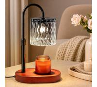 Tuocal Candle Warmer Lamp with Timer Birthday Gifts for Women | Electric Candles Melting Light 2 Bulbs Adjustable Height and Brightness Jar Candles Flameless Burner Home Decor House Warming