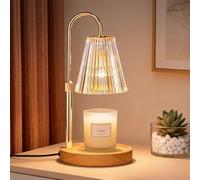 Tuocal Candle Warmer Lamp with Timer, Electric Candles Melting Light 2 Bulbs Adjustable Height and Brightness Jar Candles Flameless Burner for Women's Birthday Various