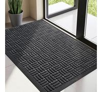 Tuocal Door Mat 43x75cm, Non Slip Heavy Duty Doormat, Dirt Trapper Moisture Door Mats for Outdoor Indoor, Easy Clean Natural Rubber Backed Floor Mat for Entrance, Hallway, Front Door, Patio
