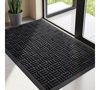 Tuocal Door Mat 43x75cm, Non Slip Heavy Duty Doormat, Dirt Trapper Moisture Door Mats for Outdoor Indoor, Easy Clean Natural Rubber Backed Floor Mat for Entrance, Hallway, Front Door, Patio