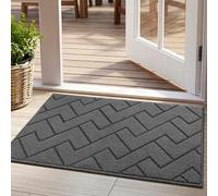 Tuocal Door Mats Indoor, 60 x 90 cm Dirt Trapping Door Mat Non-Slip Low Profile Doormats Machine Washable Super Absorbent Entry Rug for Entryway Front Door, Back Door, Muddy Shoes and Paws