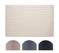 Tuocal Door Mats Indoor & Outdoor, 40 x 60 cm Dirt Trapper Door Matts Indoor Low Profile Machine Washable Absorbent Non-Slip Shoes Scraper Doormat for Entrance, Inside, Kitchen, Muddy Shoes