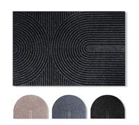 Tuocal Door Mats Indoor & Outdoor, 40 x 60 cm Dirt Trapper Door Matts Indoor Low Profile Machine Washable Absorbent Non-Slip Shoes Scraper Doormat for Entrance, Inside, Kitchen, Muddy Shoes