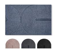 Tuocal Door Mats Indoor & Outdoor, 60 x 90 cm Dirt Trapper Door Matts Indoor Low Profile Machine Washable Absorbent Non-Slip Shoes Scraper Doormat for Entrance, Inside, Kitchen, Muddy Shoes