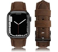 Tuocal Genuine Leather Strap Compatible with Apple Watch Straps 38mm 40mm 41mm 42mm (Series 10), Soft Elegant Leather Replacement Strap for iWatch Series 10 9 8 7 6 5 4 3 2 1 SE Sports Edition Women
