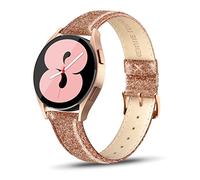 Tuocal Genuine Leather Strap Compatible with Samsung Galaxy Watch 7/6/5/4 - Classic 43/47mm & Watch 5 Pro Band