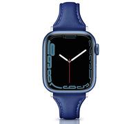 Tuocal Genuine Leather Strap for Apple Watch 38 mm - 42 mm (Series 1-10), Soft Elegant Leather Replacement Strap for iWatch Series 10-1 Women