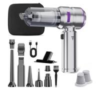 Tuocal Handheld Vacuum Cleaner Cordless, 22000Pa Strong Suction Car Hoover Rechargeable Portable Lightweight with Multiple Brush Vacuum Cleaner for Home Car Carpet Stairs Pet Hair Deep Cleaning