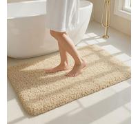 Tuocal Microfiber Thickened Bath Mat, Non Slip Super Absorbent Ultra Soft Bathroom Mat, Machine Washable Quick Dry Bath Rug Foot Mat For Bathroom, 50 x 80 cm