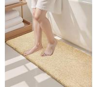 Tuocal Microfiber Thickened Bath Mat, Non Slip Super Absorbent Ultra Soft Bathroom Mat, Machine Washable Quick Dry Bath Rug Foot Mat For Bathroom, 50 x 120 cm
