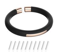 Tuocal Mosquito Repellent Bracelet, Refillable Insect Repellent Bracelet with 10 Essential Oil Refills, DEET-Free Mosquito Repellent Band for Kids and Adults