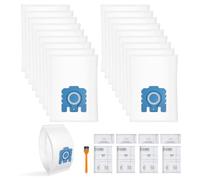 Tuocal Pack of 18 Vacuum Cleaner Bags Compatible with Miele Hyclean 3D GN Vacuum Cleaner Classic C1 Complete C2 Complete C3 S2 S5 S8 with 4 Motors & 4 Exhaust Filters Replaces Accessories 9917730