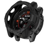 Tuocal Pack of 2 Case for Garmin Epix Pro Gen 2 51 mm/Fenix 7X Pro, Flexible TPU Screen Protector Case, 360° All-Round Scratch-Resistant Cover, Ultra Thin Protective Casing, Black