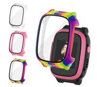 Tuocal Pack of 3 Case for Xplora X5 Play Protective Case with Screen Protector, 360° All-Round Ultra Thin Hard PC Scratch-Resistant Protective Case for Xplora X5 Play