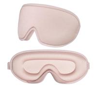 Tuocal Sleep Masks for Women Men, 3D Cutout Light Blackout Zero Eye Pressure Eye Mask for Sleeping Comfortable Ultra Soft Sleeping Mask with Adjustable Headband Eyelash Friendly All Night Sleep