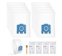 Tuocal Vacuum Cleaner Bags Compatible with Miele Hyclean 3D GN Vacuum Cleaner Classic C1 Complete C2 Complete C3 S2 S5 S8 with 4 Motors & 4 Exhaust Filters Replaces 9917730 12281680 12421130 Pack of