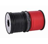 TUOFENG 16 awg Electronic Wire,50 Meter Silicone Wire Flexible Tinned Copper Wire 25 m Black and 25 m Red 1.3mm²Stranded Wire High temperature resistance