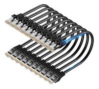 TuokaJu Cat6 Ethernet Cable 10Gbps 6 ft (10 Pack), Flexible Bare Copper Cat6 Patch Cables, UTP Ethernet Cable Cat 6, Snagless Cat 6 Network Cable for Server, Data Center, Black