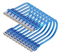 TuokaJu Cat6 Ethernet Cable 10Gbps 6 ft (10 Pack), Flexible Bare Copper Cat6 Patch Cables, UTP Ethernet Cable Cat 6, Snagless Cat 6 Network Cable for Server, Data Center, Blue