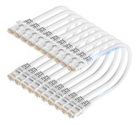 TuokaJu Cat6 Ethernet Cable 10Gbps 6 ft (10 Pack), Flexible Bare Copper Cat6 Patch Cables, UTP Ethernet Cable Cat 6, Snagless Cat 6 Network Cable for Server, Data Center, White