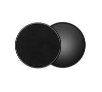 Tuokay 2pcs Dual Sided Gliding Discs Core Sliders for Home Fitness Workout, Abdominal & Full Body Exercises, Dual Sided Exercise Sliders Discs for Use on Carpet & Hard Floors (Black)