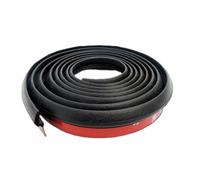 Tuokay, EPDM Rubber Sealing Strip, 10 Metres, Universal Z-Shaped Car Door Seal 20 mm x 2 mm, Soundproofing for Car Boot Door Engine Compartment