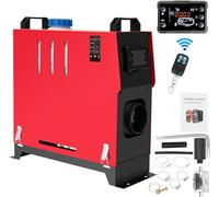 TUOKE 12V 5KW Diesel Air Heater, 5000W All in One Parking Heater Kit with Remote Control Silencer and LCD Display, Fast Heating, for RV Truck, Motorhomes, Boat, Bus, Car Trailer (Red)