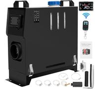 TUOKE 12V 5KW Diesel Air Heater, 5000W All in One Parking Heater Kit with Remote Control Silencer and LCD Display, Fast Heating, for RV Truck, Motorhomes, Boat, Bus, Car Trailer (Black)