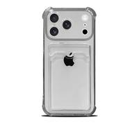 Tuokiou Clear Wallet Phone Case for iPhone 17 Pro, Upgrade Clear Card Slot Case, Slim Fit Protective Soft TPU Shockproof Wallet Case with Cute Card Holder Pocket for iPhone 17 Pro (Black)