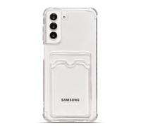 Tuokiou for Samsung Galaxy S21 Plus 5G Case Wallet Phone Cases Upgrade Slim Fit Card Slot Transparent Case Protective Soft Shockproof Clear Cases with Cute Card Holder for Galaxy S21 Plus 6.7"(Clear)