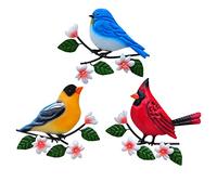 Tuokiuhn Metal Bird Wall Decor Bird Wall Art Metal Outdoor Wall Art Suitable for Garden Art Outdoor Clearance Outdoor Wall Decorations for Patio Set of 3