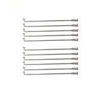 TUOKLNC 10G 304 Stainless Steel Spokes, J-Bend 3.2mm Heavy Duty Spokes for Electric Bike & Hub Motor Wheel Repair, Motorcycle Spare Parts(Length 130mm)