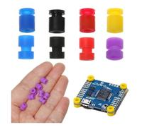 TUOKLNC 10pcs M2/M3 Anti-Vibration Rubber Damper Balls for F4 F7 Flight Controller, Shock Absorption Soft Mount for FPV Racing Drone Quadcopter Gimbal Stabilization Parts(Blue-4.4x2x5.6mm)