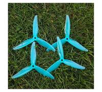 TUOKLNC 2/4Pairs T51366 5x2.8x3 Propellers for RC FPV Drone, 3-Blade 5 Inch Tri-Blade Compatible with 2306 2207 Motors 5mm Mounting Hole Racing Freestyle Power Parts(Blue 4 pairs)