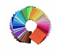 TUOKLNC 40Pcs 1mm Thick Felt Fabric Squares | 20x30cm Non-Woven Polyester Sheets - Assorted Colors for Sewing, Patchwork, Handicraft & DIY Craft Projects(15x15cm 40pcs)