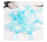 TUOKLNC 45mm 3-Blade PC Propeller, 8pcs (4 Pairs) with 1mm/1.5mm Holes for 1.8-Inch Cinewhoop & Toothpick Drones, FPV Racing & Freestyle Prop(8Pcs - Blue 1.5mm)