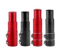 TUOKLNC Aluminum Alloy Bike Fork Stem Riser Extender Handlebar Head Up Raiser Adapter for MTB Road Bike, 28.6mm Threadless Stem Extension Bicycle Cycling Parts(Silver 124MM)