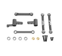 TUOKLNC High Precision Metal Steering Linkage Rods & Servo Rods Set, CNC Upgrade Parts for 1/14 Scale RC Car, Play & Improve Steering Response(Plum)