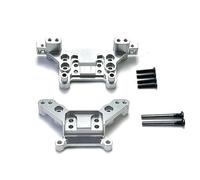 TUOKLNC Metal Front & Rear Shock Mounts Set for MJX Hyper Go H16 16207 16208 16209 16210 1/16 RC Car | CNC Aluminum Alloy Suspension Tower Upgrade Parts & Accessories(WHITE)